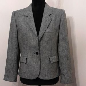 Evan-Picone Petites Black and White Blazer 12